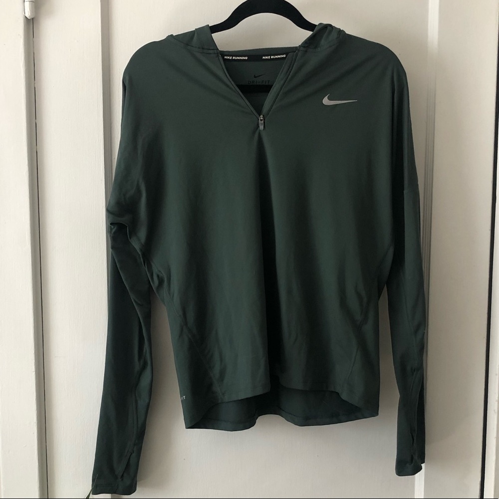 Nike Dry Fit Quarter Zip With Hood